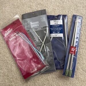 Susan Bates Silvalume 7 Circular Knitting Needles Lot of 3